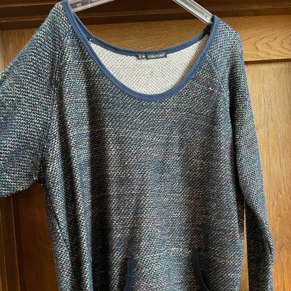 Maurices Multi-colored Sweatshirt that feels like a sweater - Picture 1 of 6